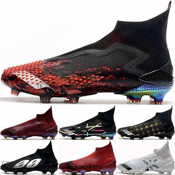 

Predator Mutator 20 slip on indoor FG football boots size us soccer cleats crampons de eur 12 46 AG women shoes 38 men tripler black mens