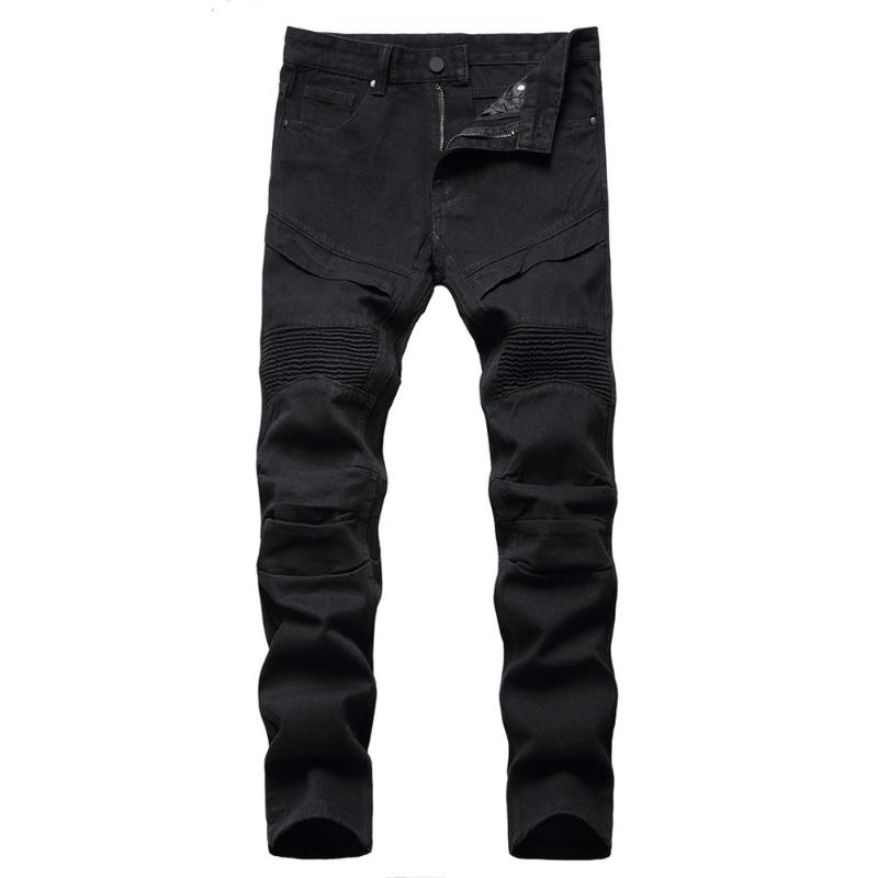 

Allthemen Men Jeans Pants Denim Cargo Pant Casual Light Blue Cowboy Trousers High Quality Hip Hop Jeans Men Joggers, White