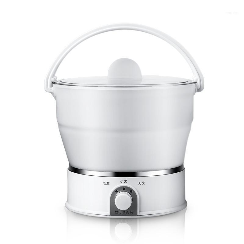 

1L Folded Grade Silicone Slow Cooker Portable Cooking Pot Mini Hot Pot Travel Electric Cooker1