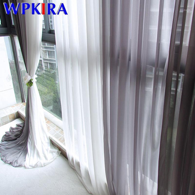 

Tulle 100cm Window Panel Blue Curtains for Living Room Finished Window Curtains Tulle For Kitchen Bay Windows WP184-301, Yellow tulle