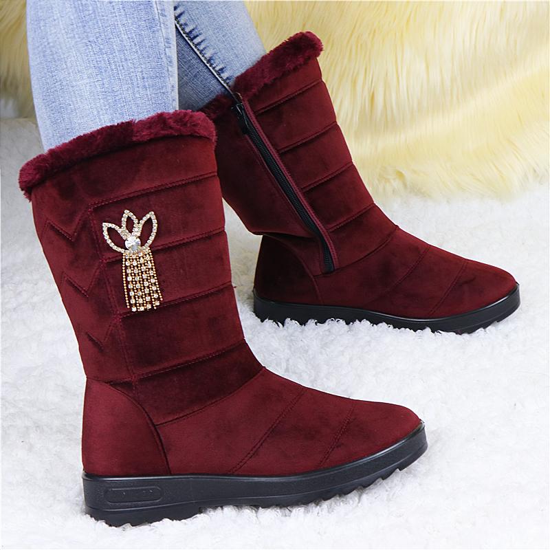 

Winter Ankle Snow Boots For Women High Autumn Platform Warm Boots Sneakers Zipper Shoes Woman 2020 Booties Botte Femme, Black