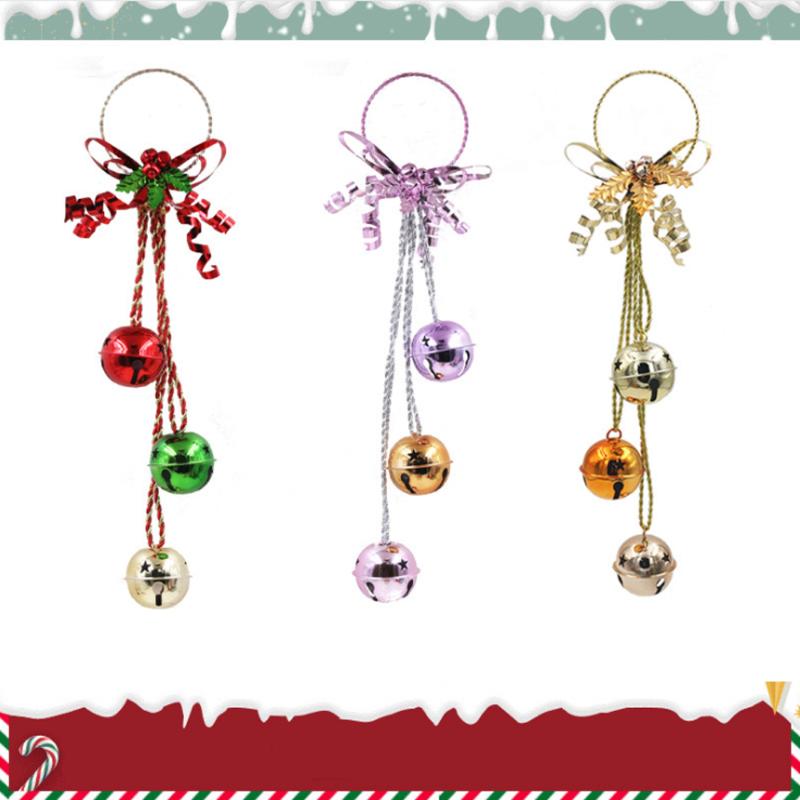 

Christmas bell Pendants Ornaments Metal Bell Door Hanger for String Pendant Christmas Decorations new