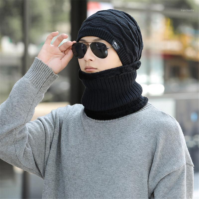 

4 Colors Winter knitted Beanies Hats Women Thick Warm Beanie Skullies Hat Outdoor Cycling Caps Thick Warm Men's Winter Cap1, Gray