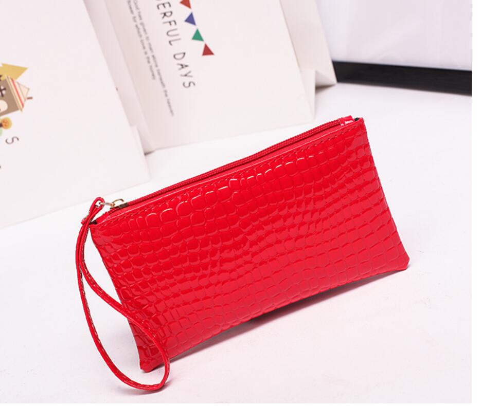 

Cheap Casual Bag Women Leather Bag Clutch Cosmetic Purse Coin Pattern Travel Wholesale Pu Hoho Shop Gift Crocodile Iwobt, Red;black