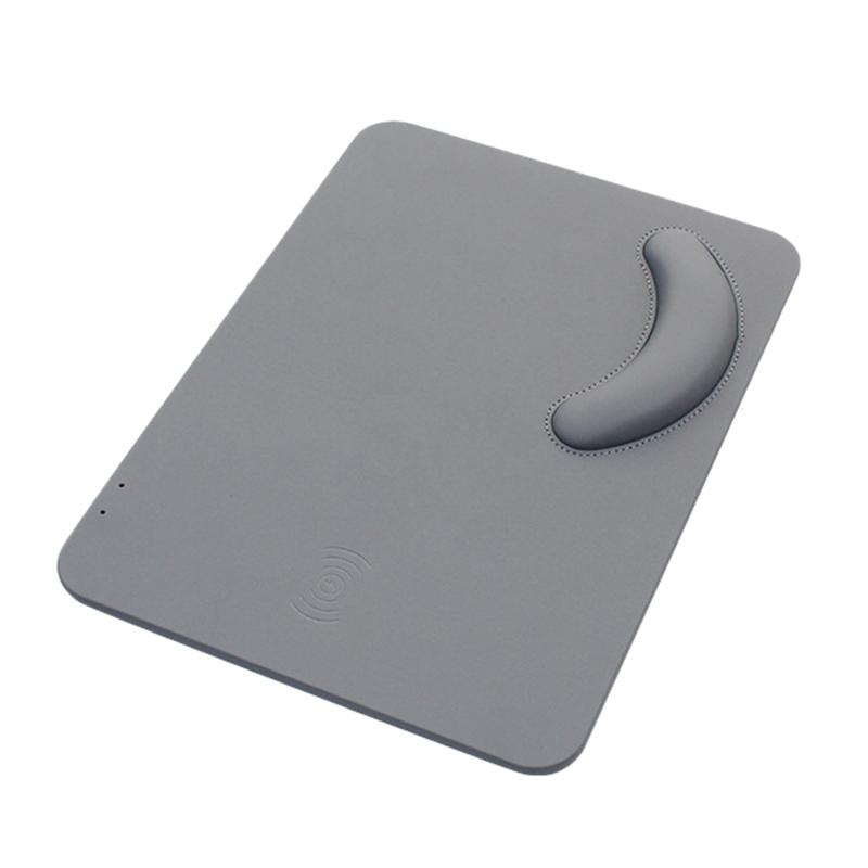 

10W Mouse Pad with Wrist Guard, Q1 Wireless Charging Mouse Pad, Memory Foam Wrist Guard Wireless Charging,For