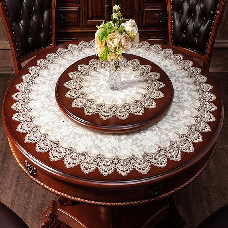 

European Brocade Fabric Water Soluble Embroidery Lace Striped High-end Tablecloth Hotel Villa Restaurant Banquet Christmas Decor1, Champagne gold