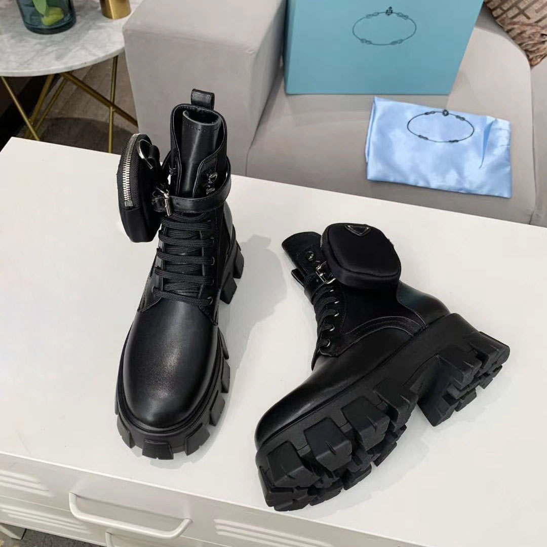 

Ladies classic cowhide short boots casual all-match high heel boots metal fashion pearl Martin boots size 35-41, Black cattle hide