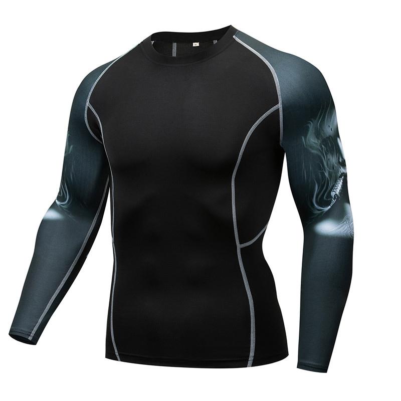 

Men's running shirts, quick-drying compression sports shirts, gym running football shirts ,Bodybuilding t shirt, Beige