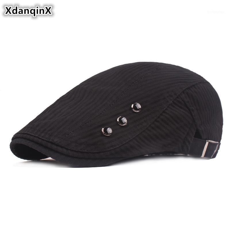 

XdanqinX New Cotton Berets For Men Women Novelty Personality Fashion Brands Men's Cotton Hat Adjustable Size women Tongue Cap1, Black
