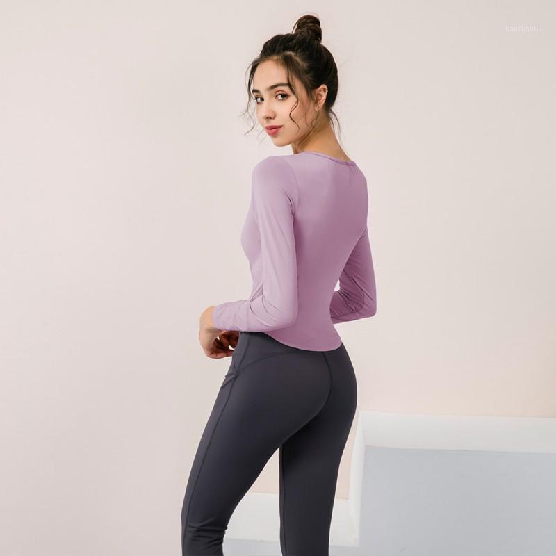 

Women' Fitness Sports Yoga Shirts Long Sleeves With Chest Pad Sexy Hollow Tight Sports Clothing Casual Running Shirt Sportswear1, Black
