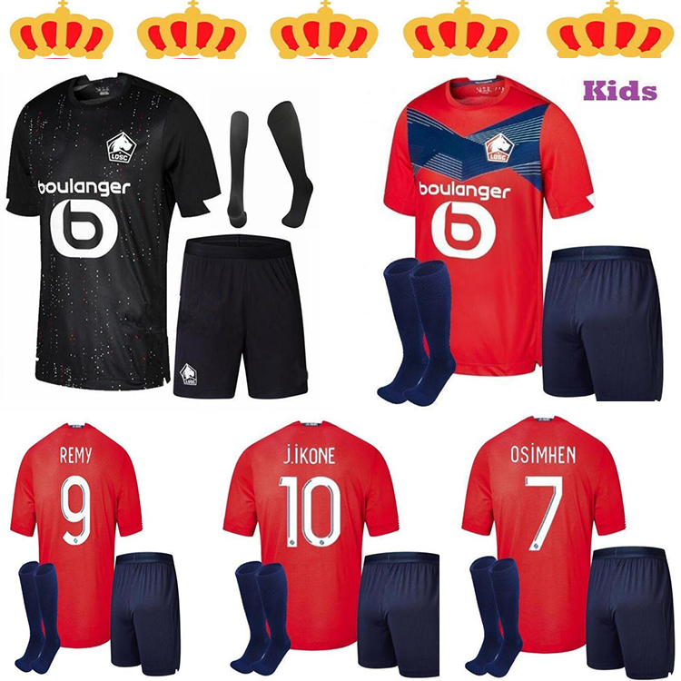 

2021 2022 LOSC Lille soccer jerseys FONTE BAMBA YAZICI J DAVID football shirt 20 21 Olympique JIKONE 10 Adult +Socks child Kit, Beige