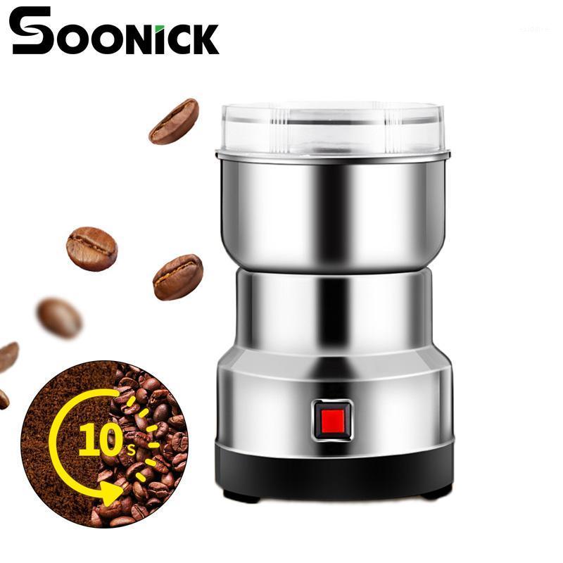 

SOONICK Mini Electric Coffee Grinder Upgraded Stainless Steel Blade Beans Herbs Nuts Portable Coffee Grinder Mill for Kitchen1