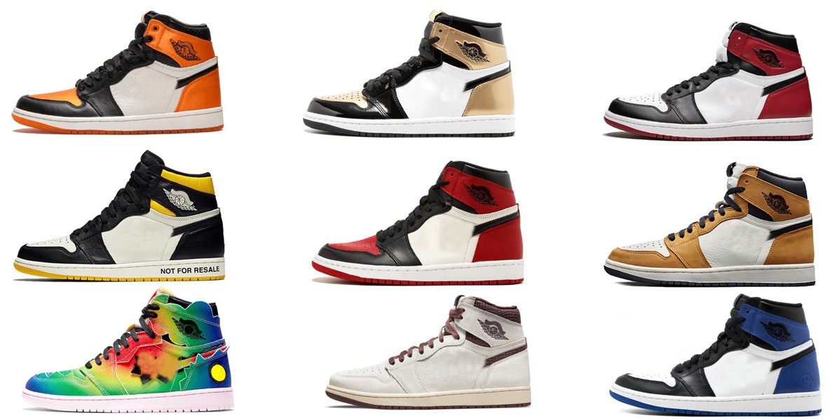 

Authentic 1 High OG A Ma Maniére Shattered Backboard Shoes 1S J Black Bred Toe Fragment Balvin NRG Patent Gold Toe Rookie of the Year Not For Resale Men Women Outdoor Maize, 34