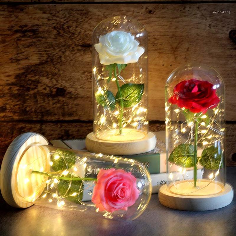 

Medium rose, Rose in glass dome, forever rose, red rose,special romantic gift Valentines Day Gift1, Flower with box