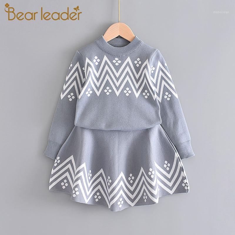

Bear Leader Girls Children's Sets 2020 Autumn Kids Geometric Pattern Outfits Long Sleeve Girl Clothes Knitwear 2Pcs Cute Costume1, Blue az1490