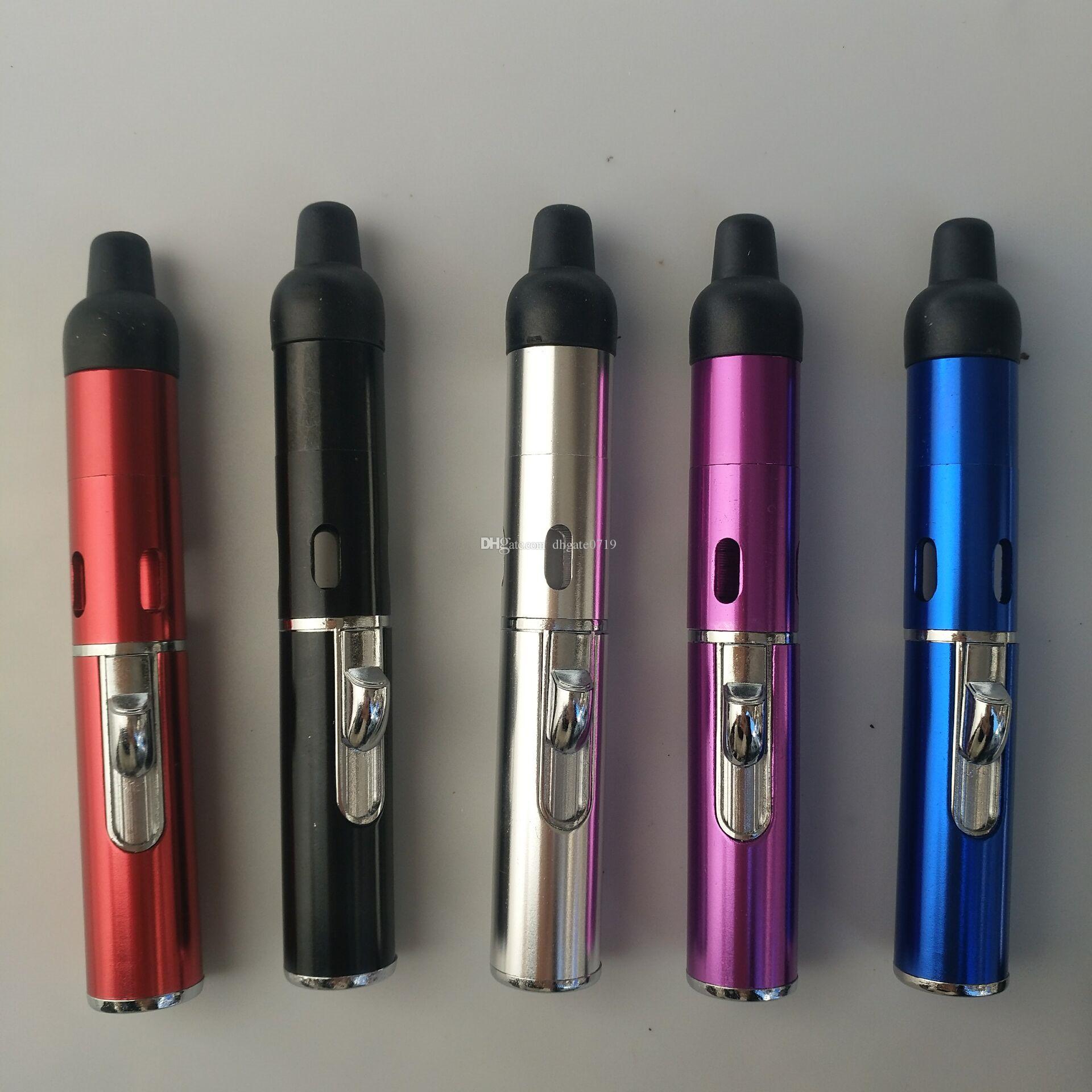 

Sneak A Vape Click N Vape Mini Herbal Vaporizer Smoking Pipe Butane Torch Flame Lighter with Built-in Wind Proof Jet Flame Torch Lighter