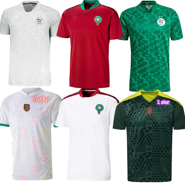 

2022 Morocco soccer jerseys home away 22 23 Algeria maillot de foot Ziyech Boufal FAJR Munir Ait Benasser Amrabat football shirts