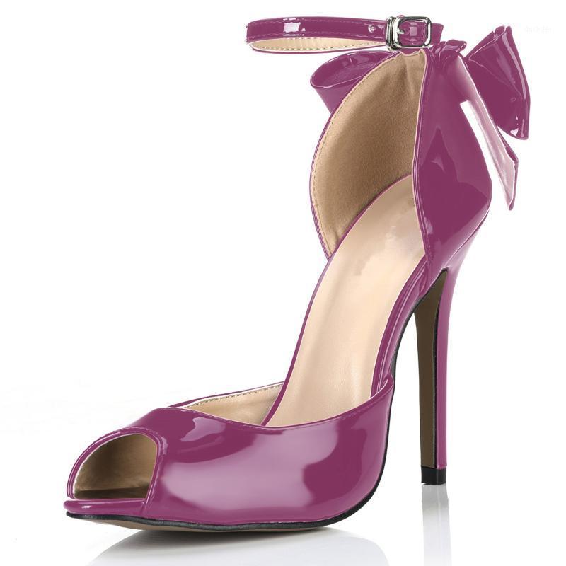 

LLXF stilettos zapatos Ladies Open Toe shoes woman sandalias 12cm thin heels Sandals female Cosplay Ankle strap Bowtie Pumps1, Gold