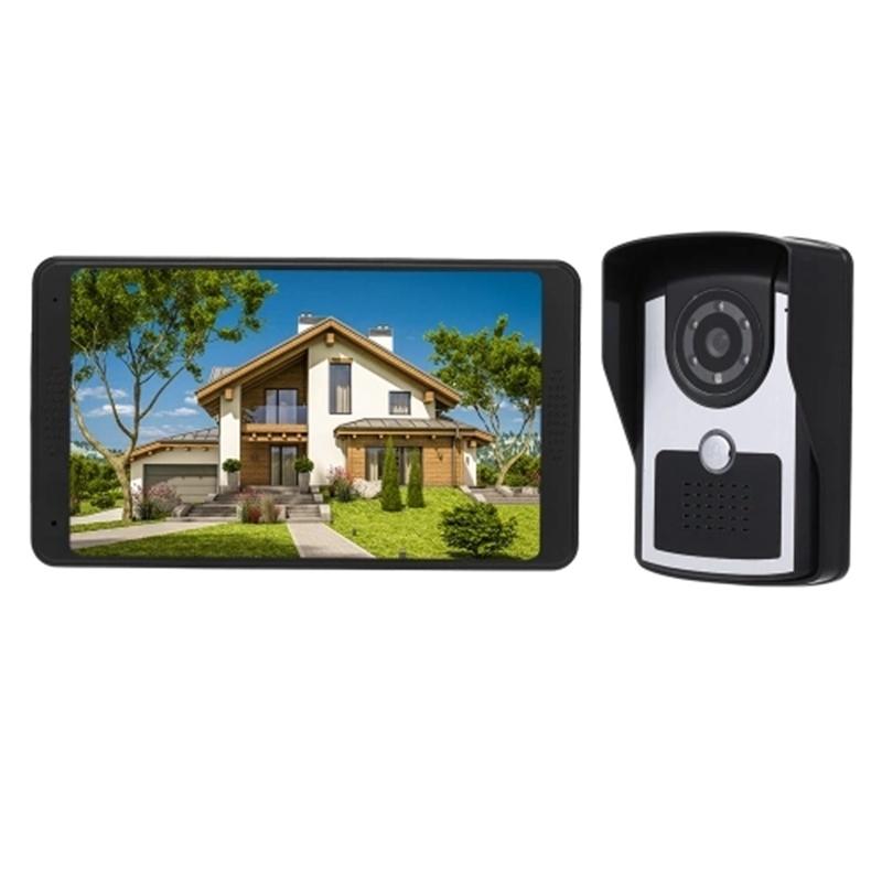 

7 inch TFT LCD Wireless WiFi Smart Video Door Phone Intercom System 1000TVL Wired Doorbell Camera(EU Plug