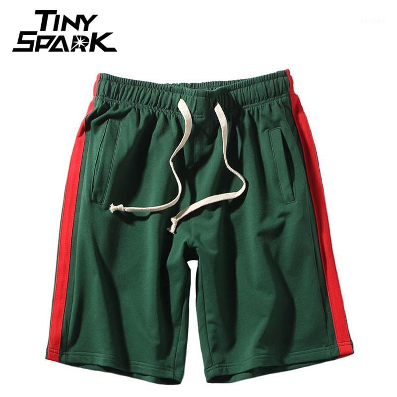 

Side Striped Shorts Mens Sweatpant 2018 Men Summer Jogger Short Streetwear Hip Hop Shorts Casual Knee Short Elastic Waist Cotton1, G11302 blue