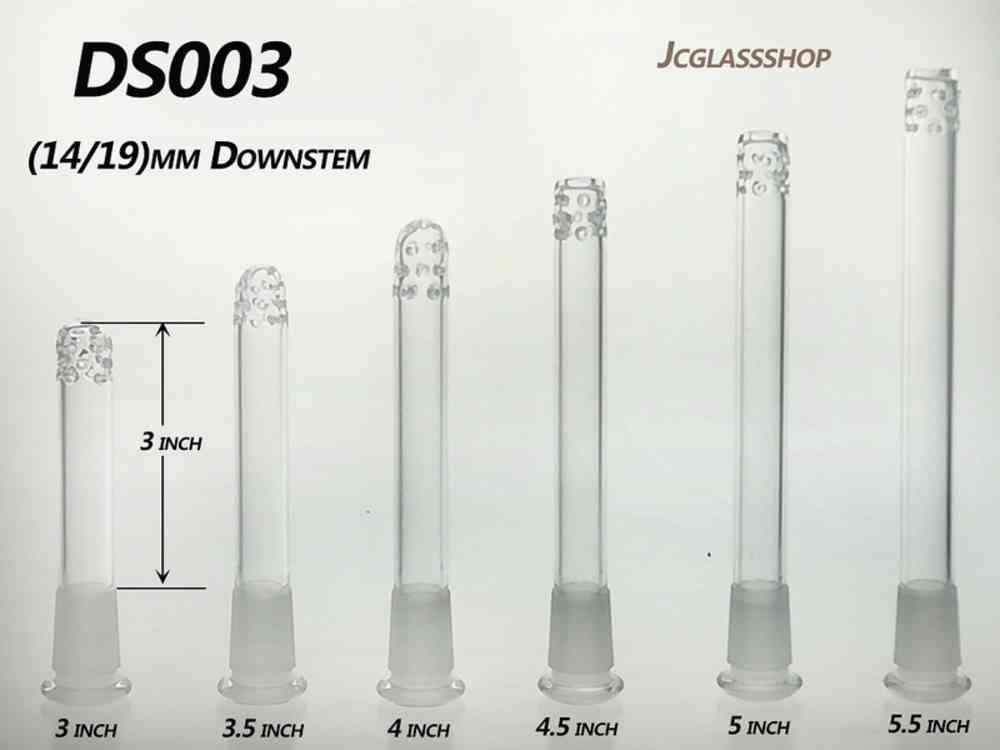 

Glass Bongs dab rig Bong Glass Hookah parts and Accessories Downstem 14/19mm diffuser with 15 holes 3inch-5.5inch DS003