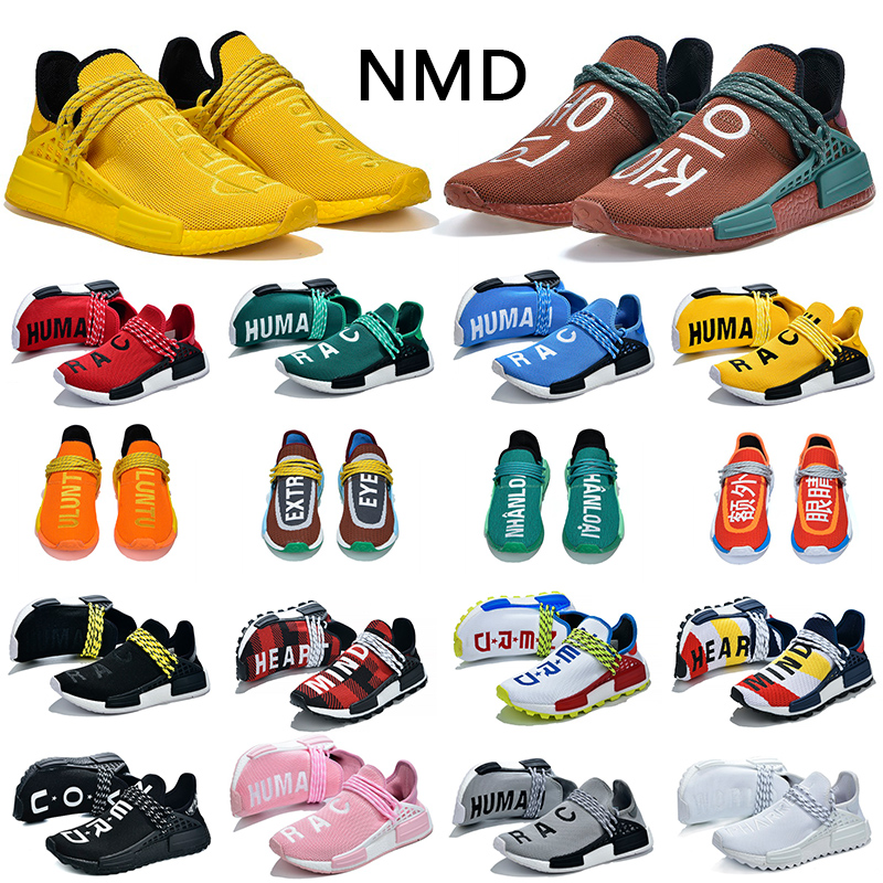 

36-47 extra eye nmd pharrell williams human race Blue Red Mens Trainers Orange Yellow Triple White Black KNIT Outdoor Shoes Womens Sneakers, 1 extr 36-47