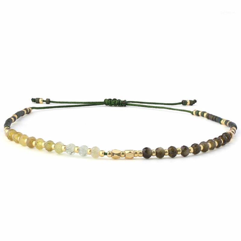 

KELITCH New Friendship Bracelets Woven Braided Miyuki Seed Beaded String Wrap Bracelets Adjustable Chain1