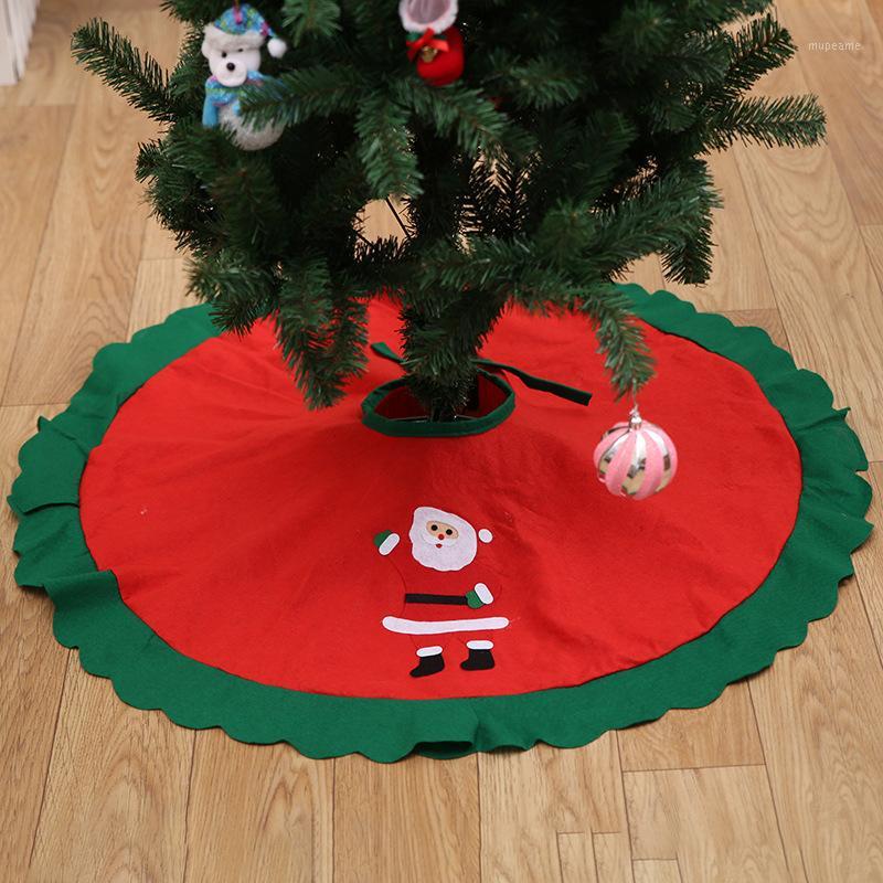 

Red Christmas Tree Skirts Fur Carpet Merry Christmas Decoration for Home Noel Natal Tree Skirts New Year Decoration1