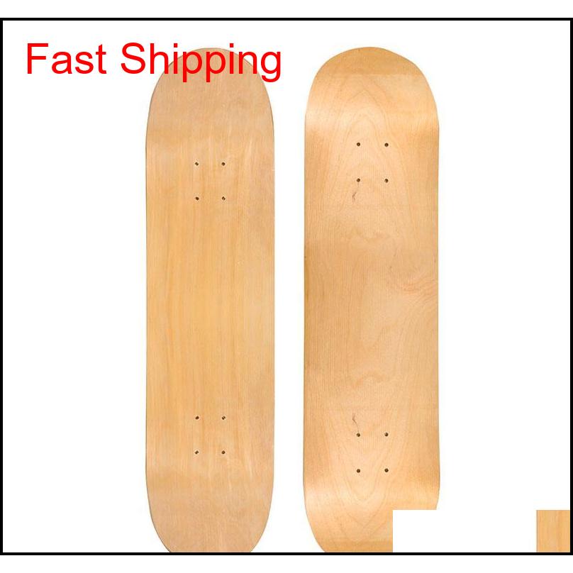 

72CM Skateboard Deck 7 Layers Wood Maple Action Sports Skateboarding Concave Skate Longboard Double Rocker No Printing Diy Part Blank Board U7E4V