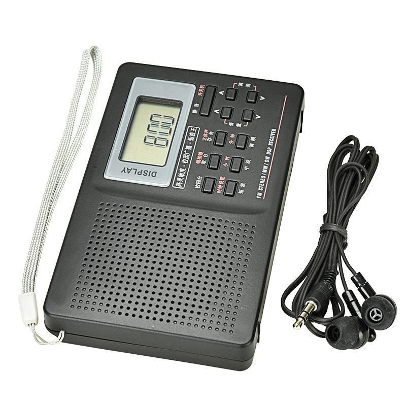 

Digital Radio with Alarm Clock Sleeping Timer Function Battery Operated Stereo Radio AM/FM/SW DU55