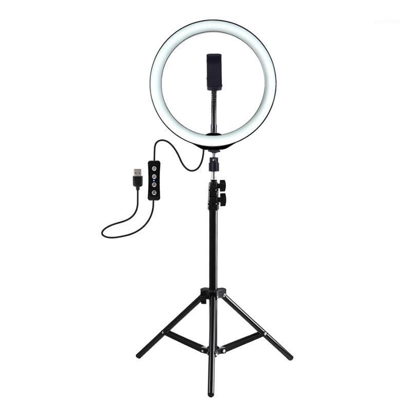 

PULUZ Photography Dimmable LED Selfies Ring Light Vlogging Photo Video Lamp LED Light Stand Tripod1