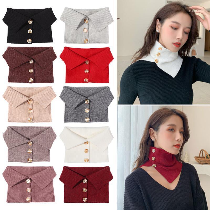 

1PC Fashion Shirt Fake Collar Vintage Detachable Blouse False Collar Knitted Scarfs Shirt Sweater Neck Guard Clothes Accessories1