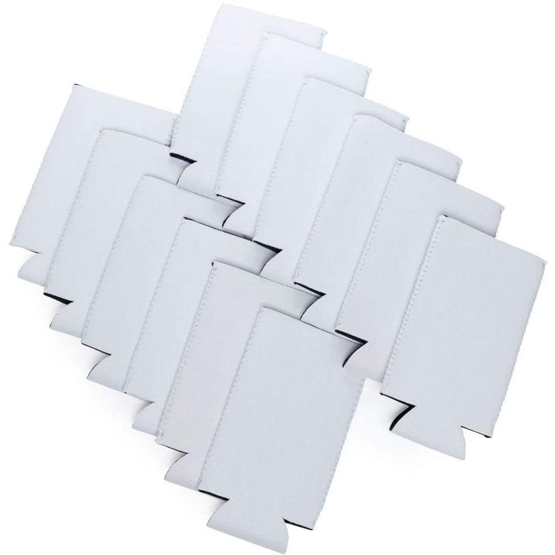 

White Foldable bag Holder Neoprene DIY Graffiti Drink Cup Bottle Sleeve Bag