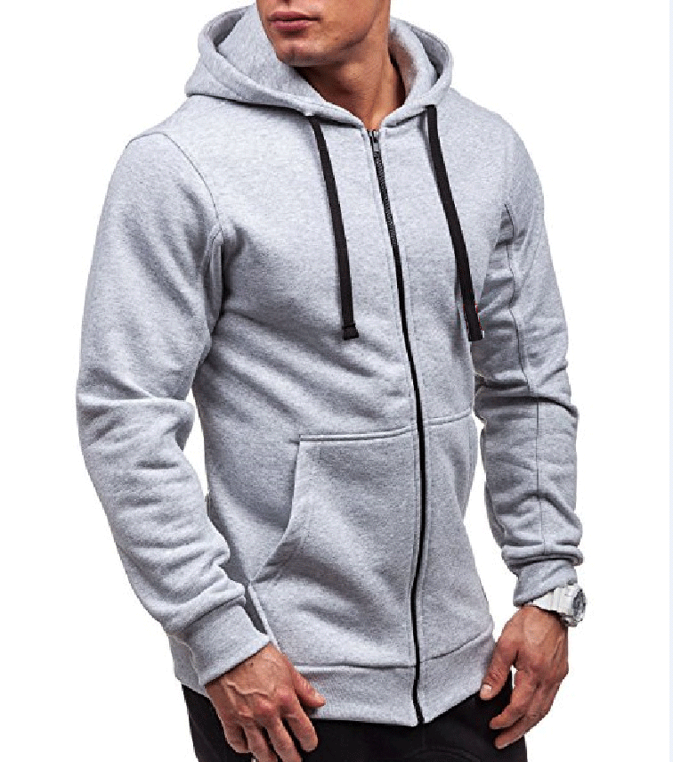 

New Men' Hoodies Sweatshirts Zipper Hoodie Men Sweatshirt Solid Color Man Sweatshirts For Male, Navy