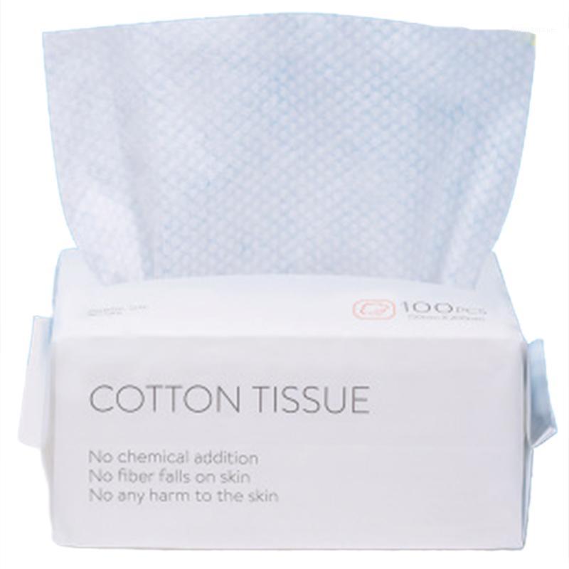 

100PCS Disposable Wash Face Towel, Clean Face Towel, Make of Cotton, Remove Makeup Wash Facial Tissue1, White