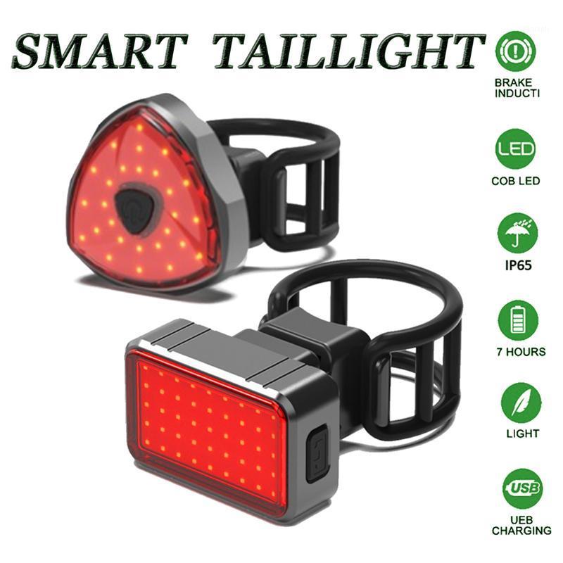 

Bicycle Bike Smart Brake Light Taillight Waterproof Cycling Safety Warning Rear Tail Lamp with G-sensor RL19-0014T for Cycling1
