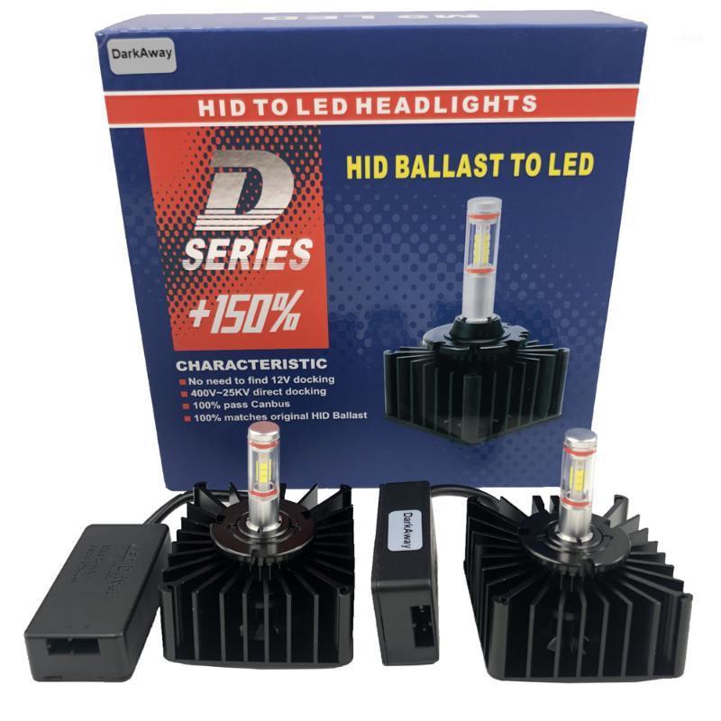 

DarkAway D1S LED D2R D3S D4S D5S D8S Bulb Direct Connect to HID Ballast Replace 12V 35W Original Bulb Plug Play Canbus 6500K1