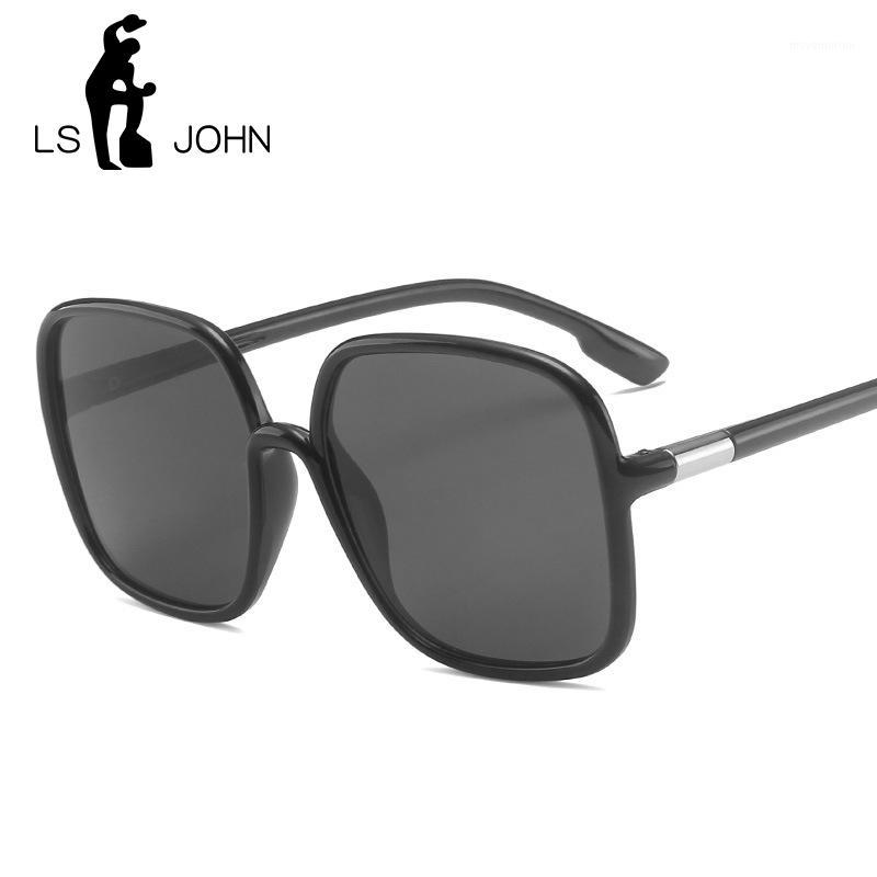 

LS JOHN Oversized Square Sunglasses Women 2020 Fashion Shades for women Sun Glasses Big Frame Vintage Eyewear UV4001