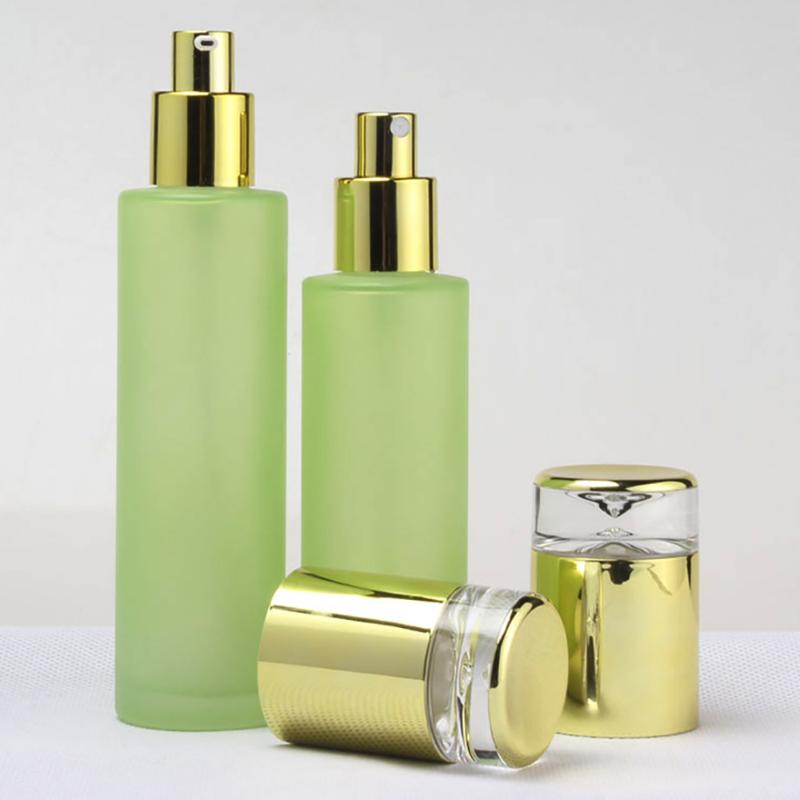

high quality 80ml perfume glass bottle, spray/lotion/toner glass pump bottle packaging wholesale