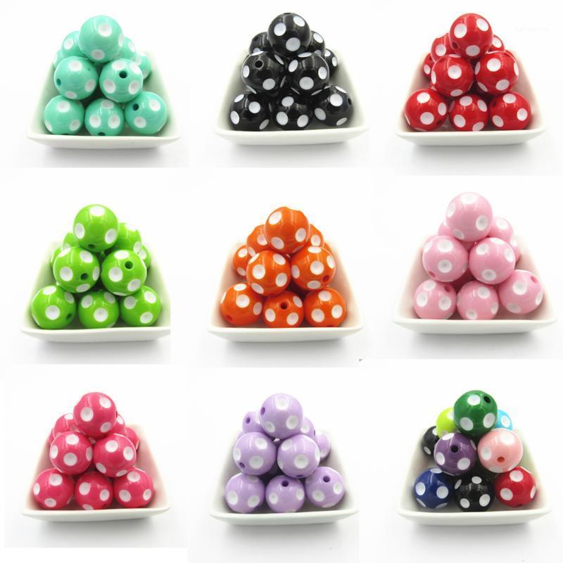 

Wholesale ! 20mm-100pcs/bag Resin Polka Dot Chunky Beads For Fashion Kids Necklace/Chunky DIY Fashion Jewelry1