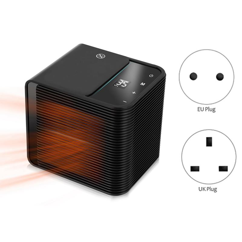 

Small Space Heater, Fast Heating Ceramic Desk Heater with Overheat Protection,Tip-Over Protection for Office