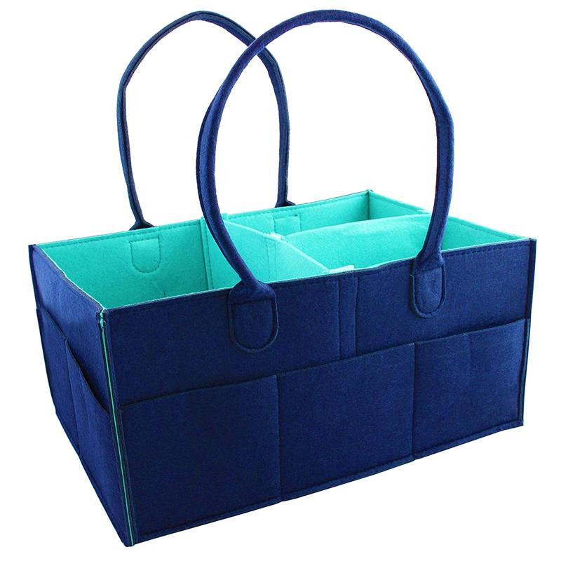 

Baby Diaper Caddy Organizer For Changing Table, Car, Bathroom, Large Portable Nursery Storage Bin, Great Travel Cadi Tote Bag Fo