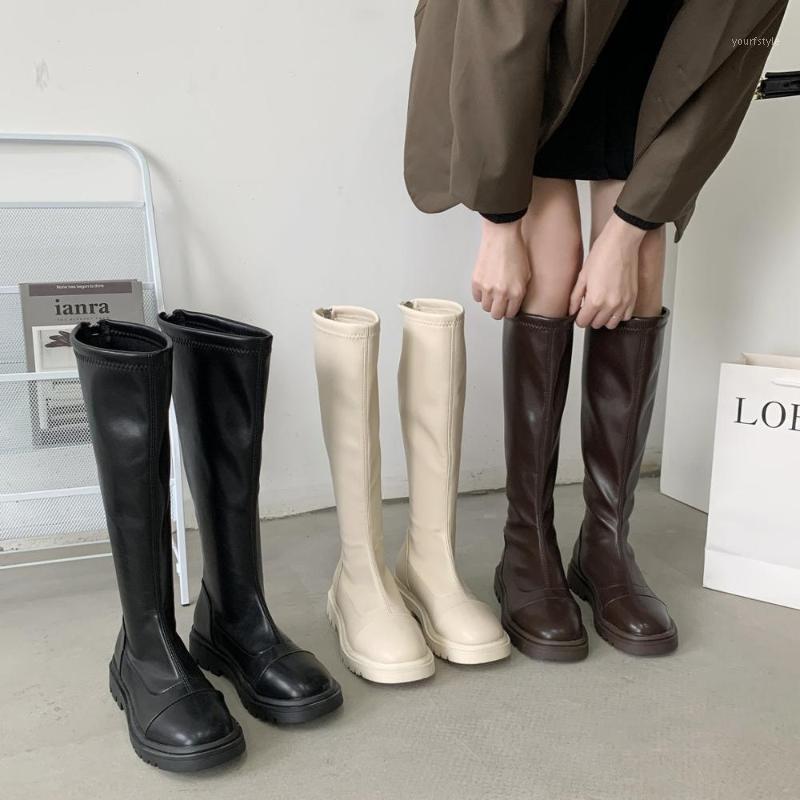 

Women Knee High Boots Lady Elegant Shoes Beige Long Boots Women Fashion Sexy Black Brown Riding1