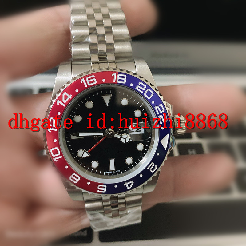 

Mens watch Wristwatch Blue Black Ceramic Bezel Stainless Steel Watchc 116710 Automatic GMT Movement Limited Watchh Jubilee watches Master, As picture