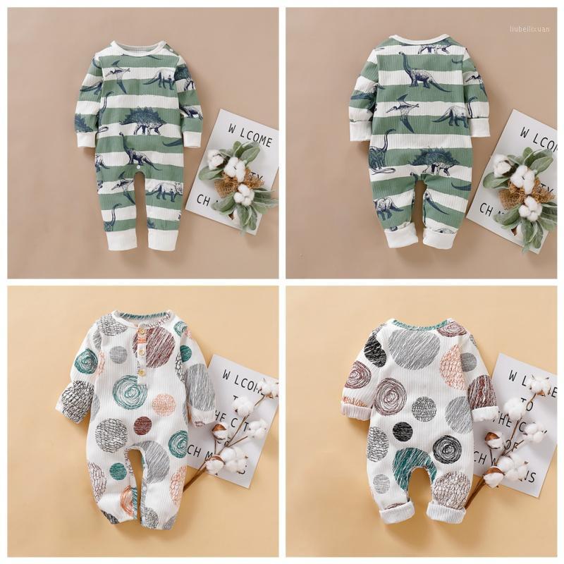 

Newborn Baby Boy Romper Cotton Cute Floral Print Infant Long Sleeve Jumpsuit Infant Clothes Pajama Outfits Autumn1