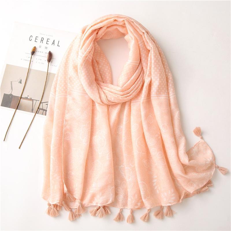 

Scarves Spring Antumn Women Shawl Scarf With Tassels Patckwork Lady Headscarf Soft Foulard Bandana Warm Hijab Scarves1