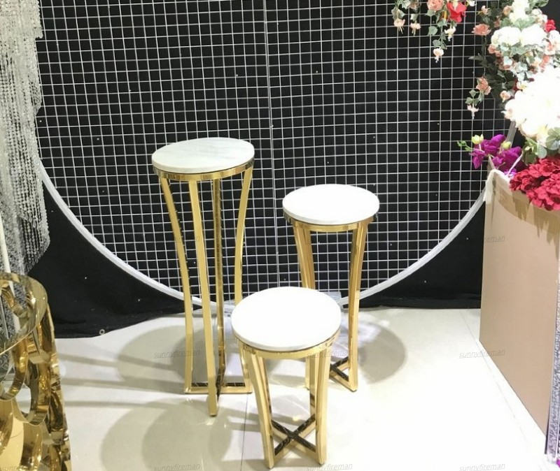 

Free shipment 3pcs a set gold cake stand cake plinth/cake table /party dessert table