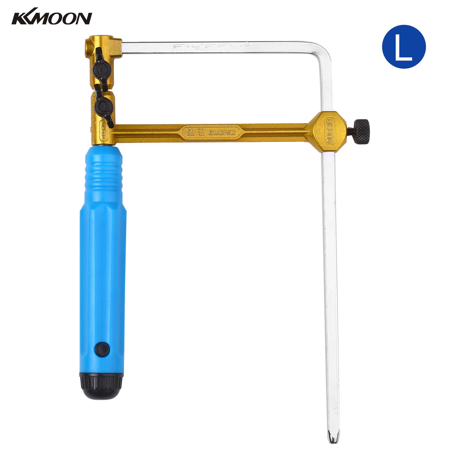

KKMOON Handheld Adjustable Saw Frame Handsaw U-Shape Saw Bow Cutting Tool for Woodworking Handcraft Jewelry Making