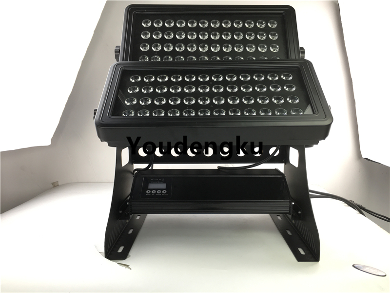 4pcs 96x18w rgbwa uv 6in1 double head led waterproof outdoor city color led wall washer light-image-753577820