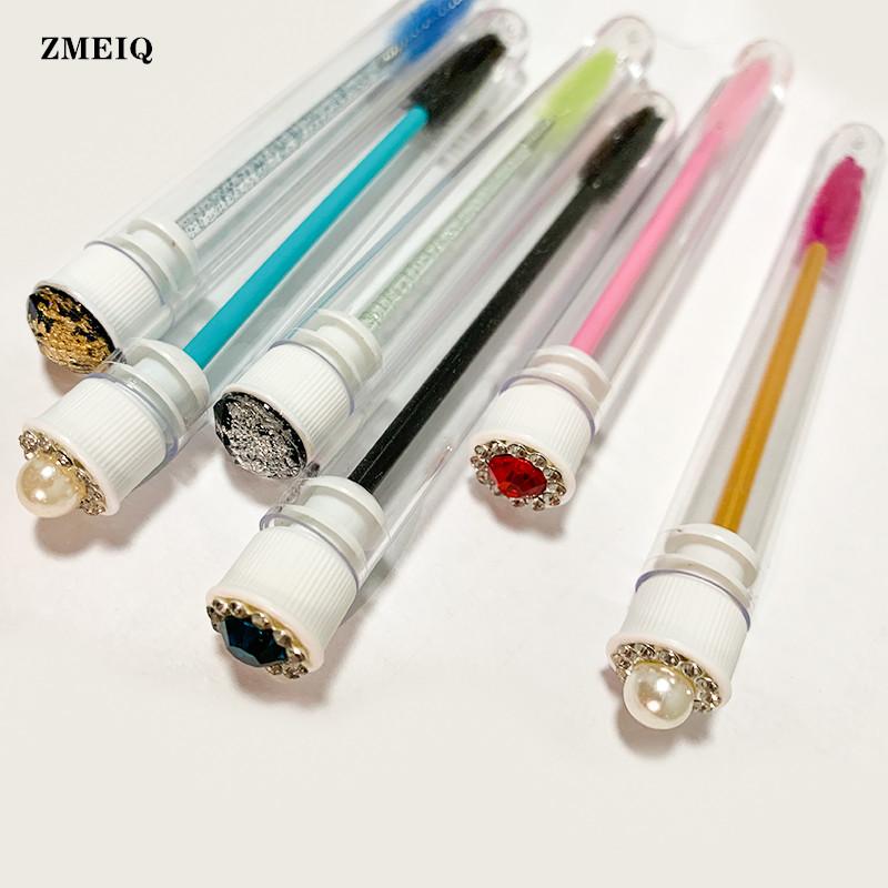 

New Design reusable eyebrow brush tube disposable eyelash brush eyebrow with New eyelash resin drill replaceable brushes